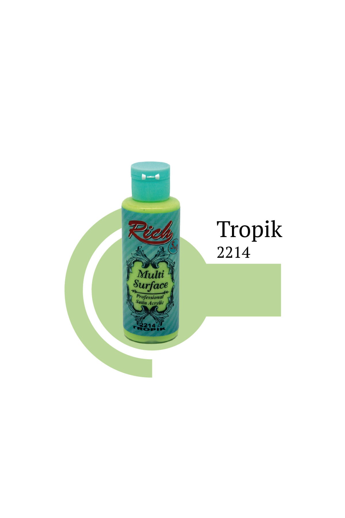 Multi Surface Her Yüzey Için Akrilik Boya 120 Cc. - 2214 Tropik
