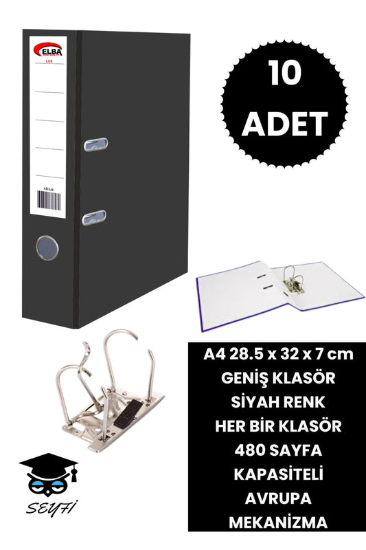 A4 OFİS KLASÖRÜ BÜRO EVRAK DÜZENLEYİCİ KLASÖR ÇİFT METAL HALKA AVRUPA MEKANİZMA