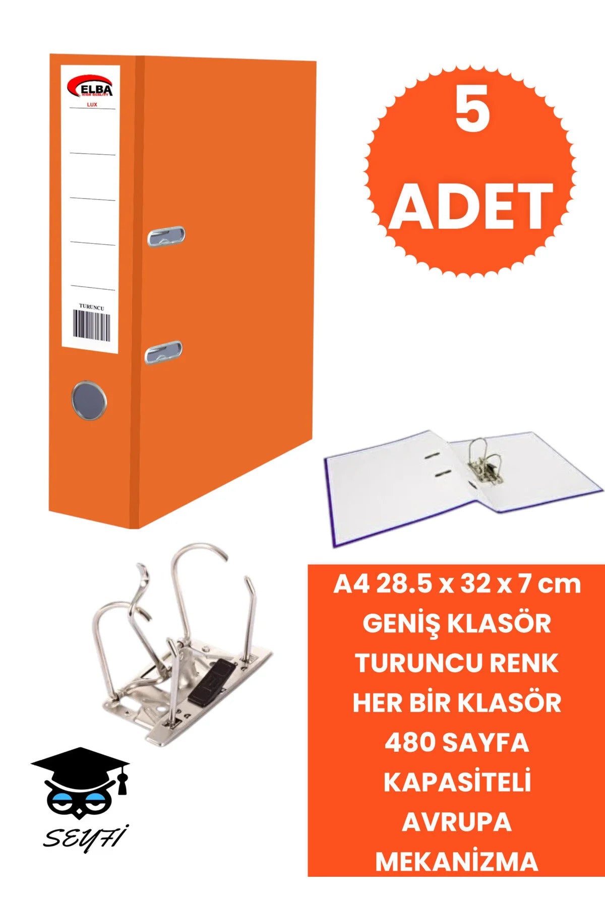 A4 OFİS KLASÖRÜ BÜRO EVRAK DÜZENLEYİCİ KLASÖR ÇİFT METAL HALKA AVRUPA MEKANİZMA