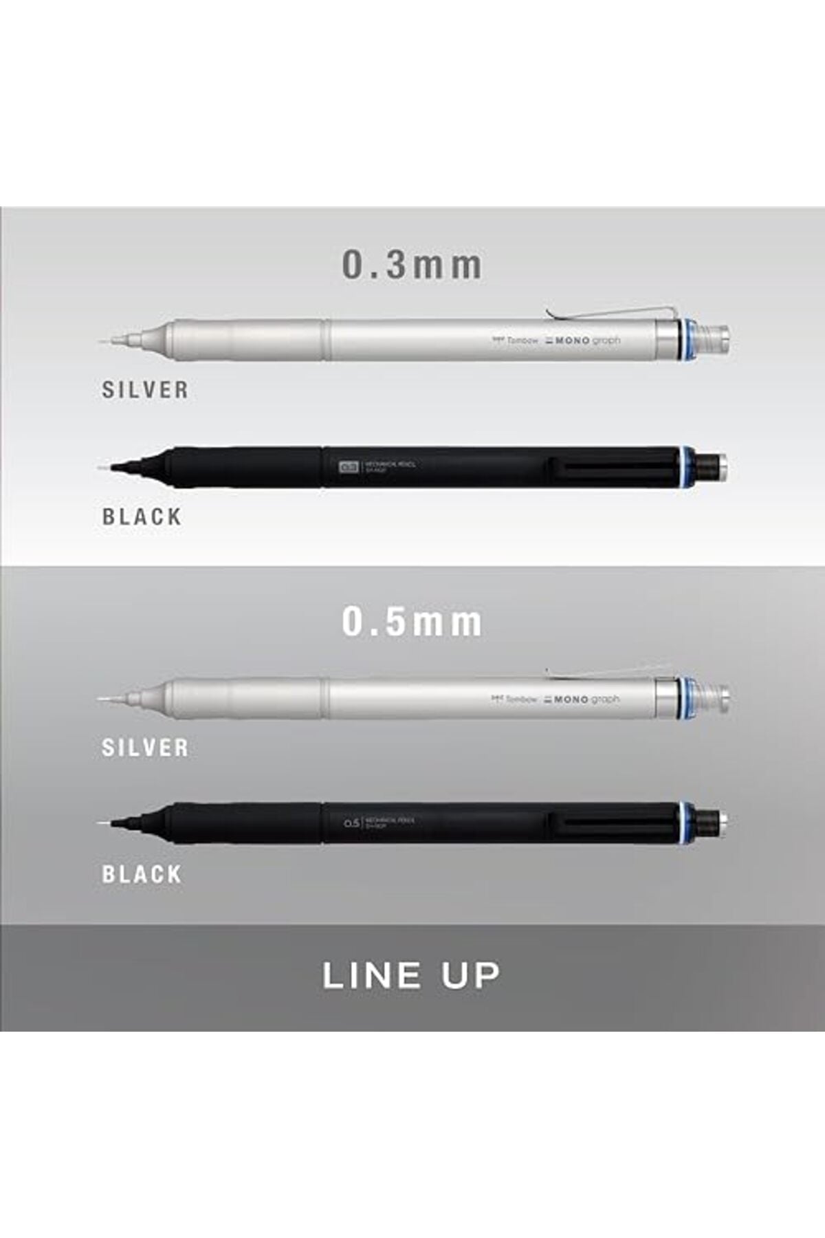 Mono Graph Fine 0.5mm Mekanik Kurşun Kalem Gümüş / DPA-112A