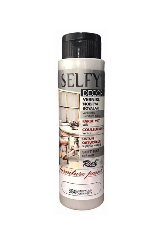 Selfy Decor Vernikli Boya 500 Cc Country Gri 5864