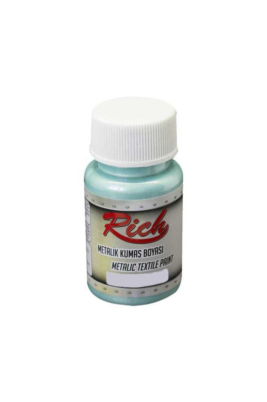 Metalik Kumaş Boyası 50 cc. 3140 BUZ YEŞİLİ