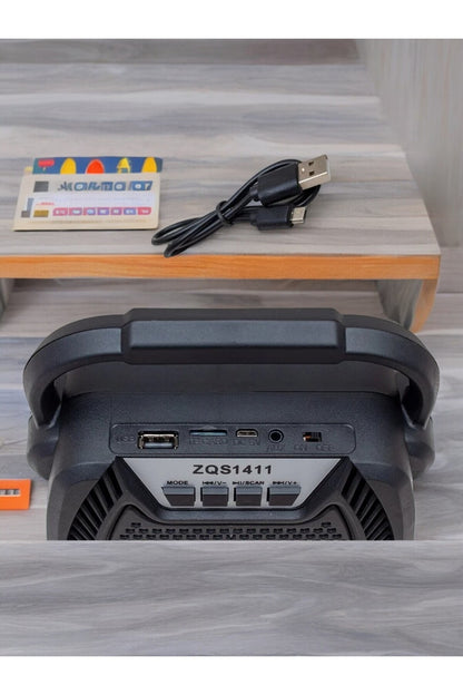 5 Watt USB-SD-Aux-FM-Bluetooth Destekli Taşınabilir Hoparlör ZQS-1411