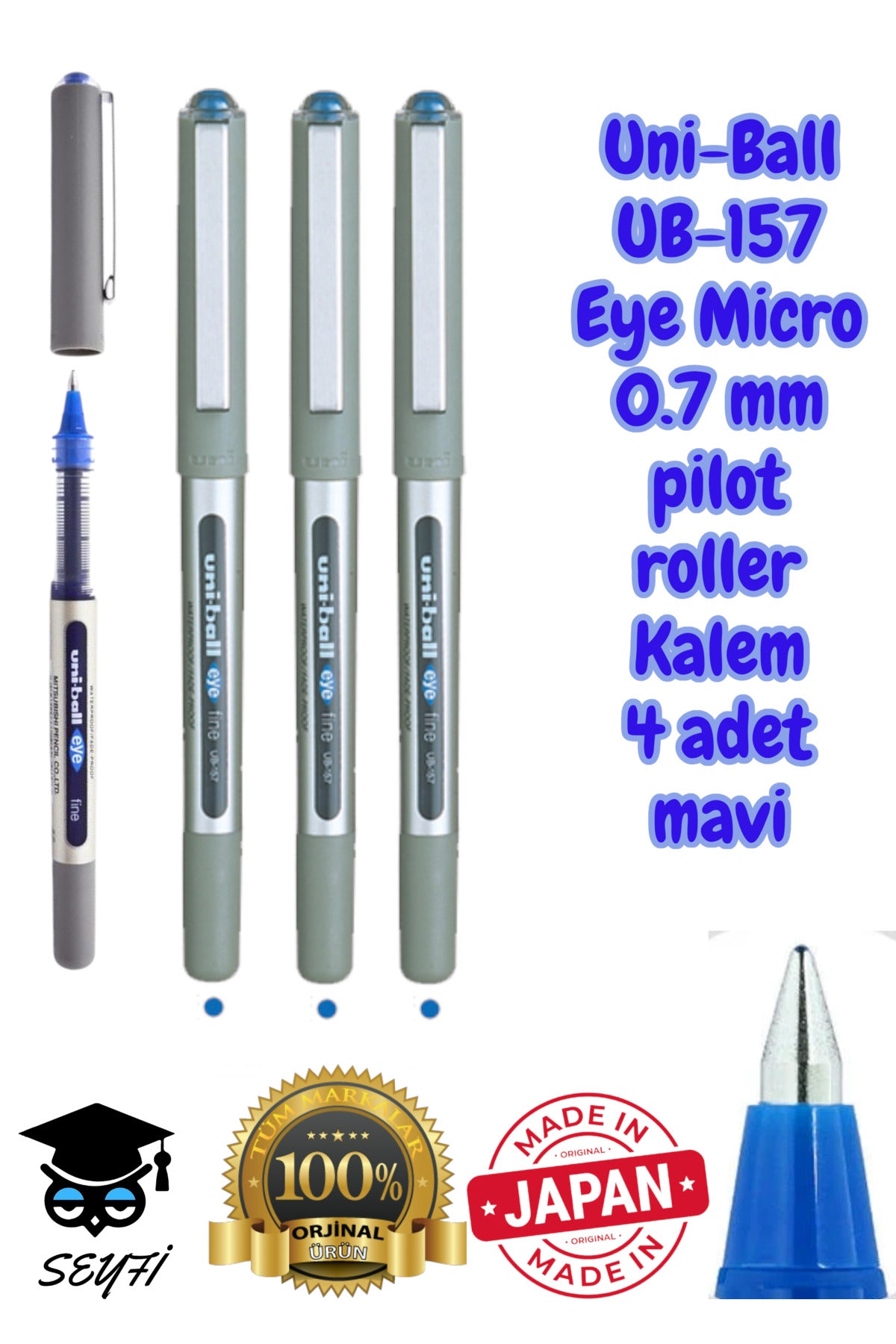 Ub-157 Eye Fine Roller Kalem 0.7 Mm pilot kalem made in japan %100 orjinal uni-ball