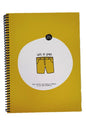Hisli Şeyler Defter 18,5*25 80 Yp. Spiralli Ince Karton Kapak Hafif Kağıt Stickerli