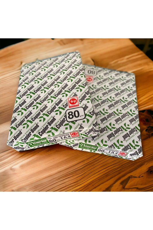 2 PAKET A4 FOTOKOPİ KAĞIDI 500 ADETx2 PAKET 100 SAYFA 80 GR. COPPİER BONDD