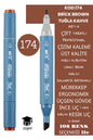 ÇİFT TARAFLI PROFESYONEL ÇİZİM KALEMİ KALICI MÜREKKEP ÜÇGEN GÖVDE İNCE UÇ 1 MM KESİK UÇ 2-6MM SKETCH