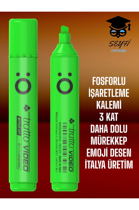 FOSFORLU İŞARETLEME KALEMİ 3 KAT DAHA DOLU MÜREKKEP İTALYA ÜRETİM