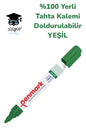%100 Yerli Beyaz Tahta Kalemi Yeşil