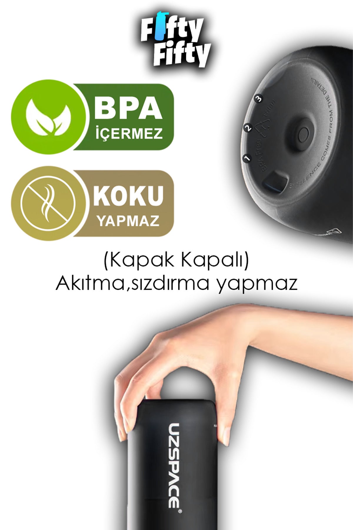 Plastik 500 Ml Tritan Su Matarası 13 Farklı Renk Softtouch 0,50 L Pembe