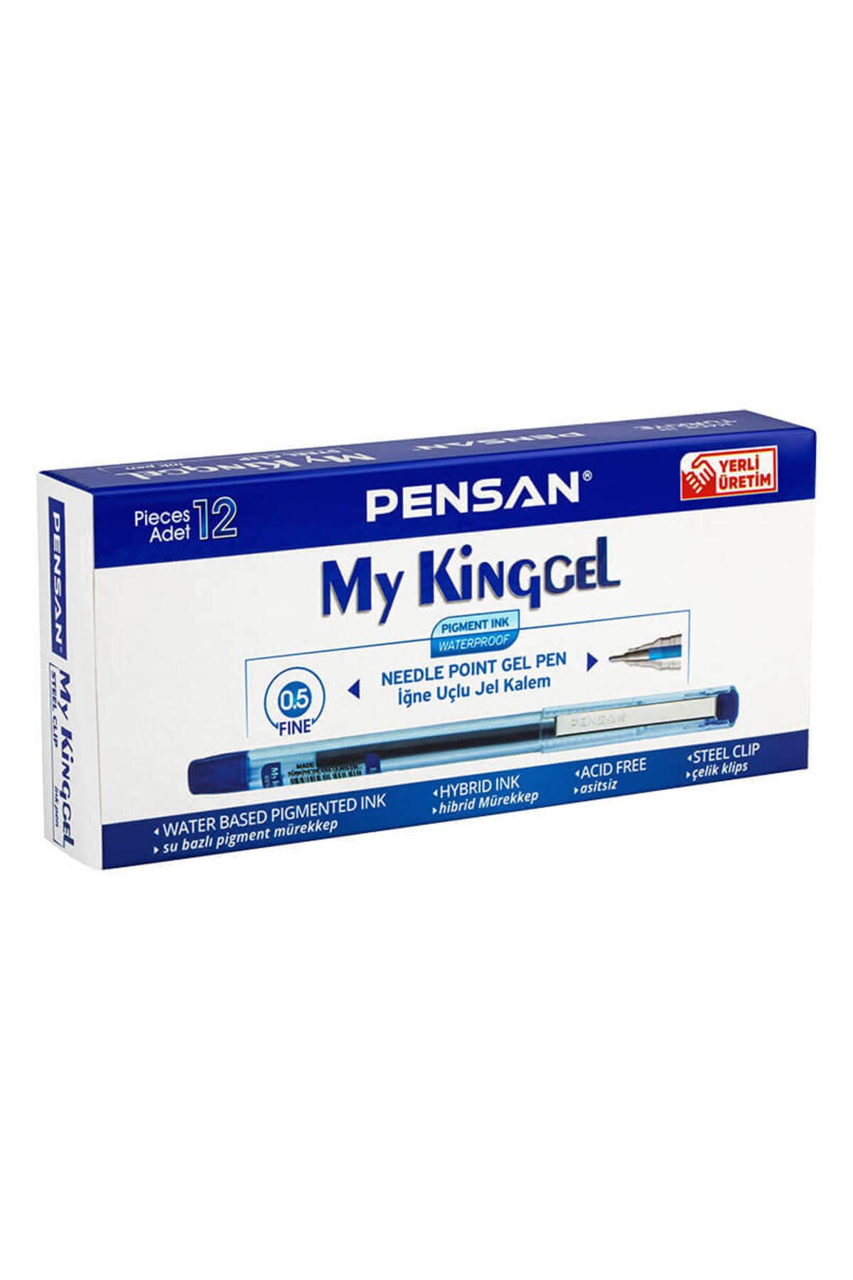 6405 My King Jel Kalem 12'li Kutu Mavi