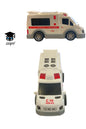 PLASTİK SÜRTMELİ AMBULANS OYUNCAK 11 CM