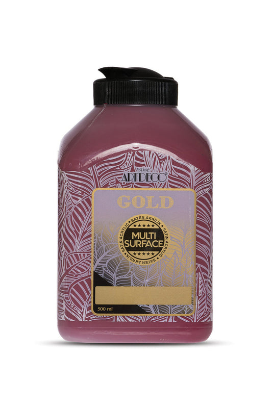 Gold Multi Surface Saten Akrilik Boya 500ml 234 Bordo