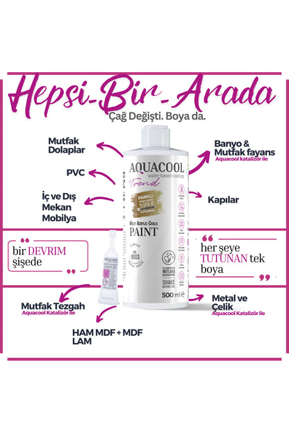 Su Bazlı Hibrit Dönüşüm Boyası Ral 7047 Telegri 4 500ml