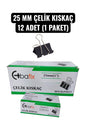 25 MM ÇELİK KISKAÇ 12 ADET (1 PAKET)