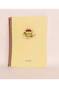 80 Sayfa Çizgisiz Telli Defter Kahve Temalı 16x22 Cm 60 Gr Beyaz Kağıt
