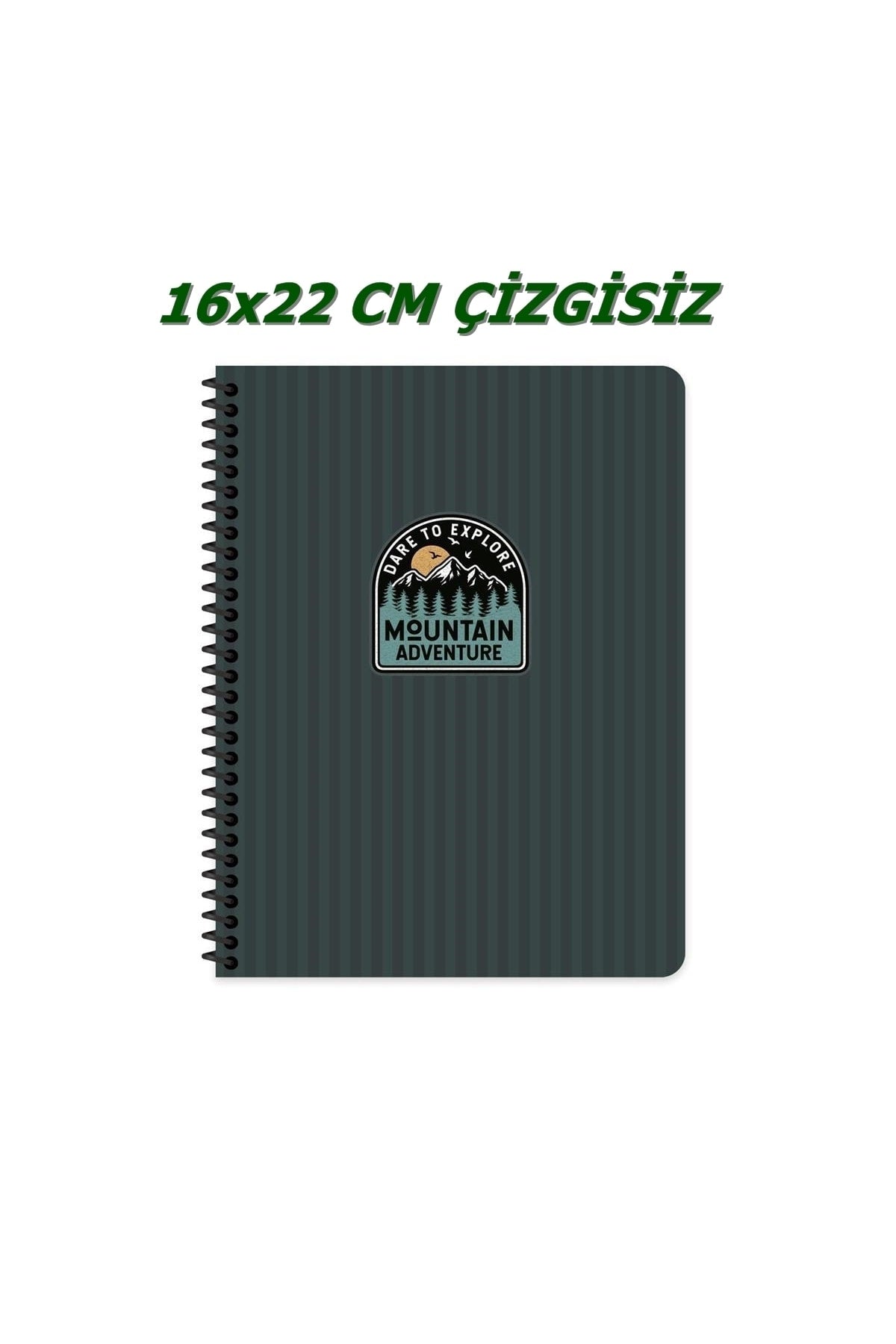 16x22 Cm Çizgisiz 80 Yaprak Outdoor Karton Kapak Telli Defter