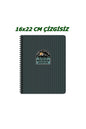 16x22 Cm Çizgisiz 80 Yaprak Outdoor Karton Kapak Telli Defter
