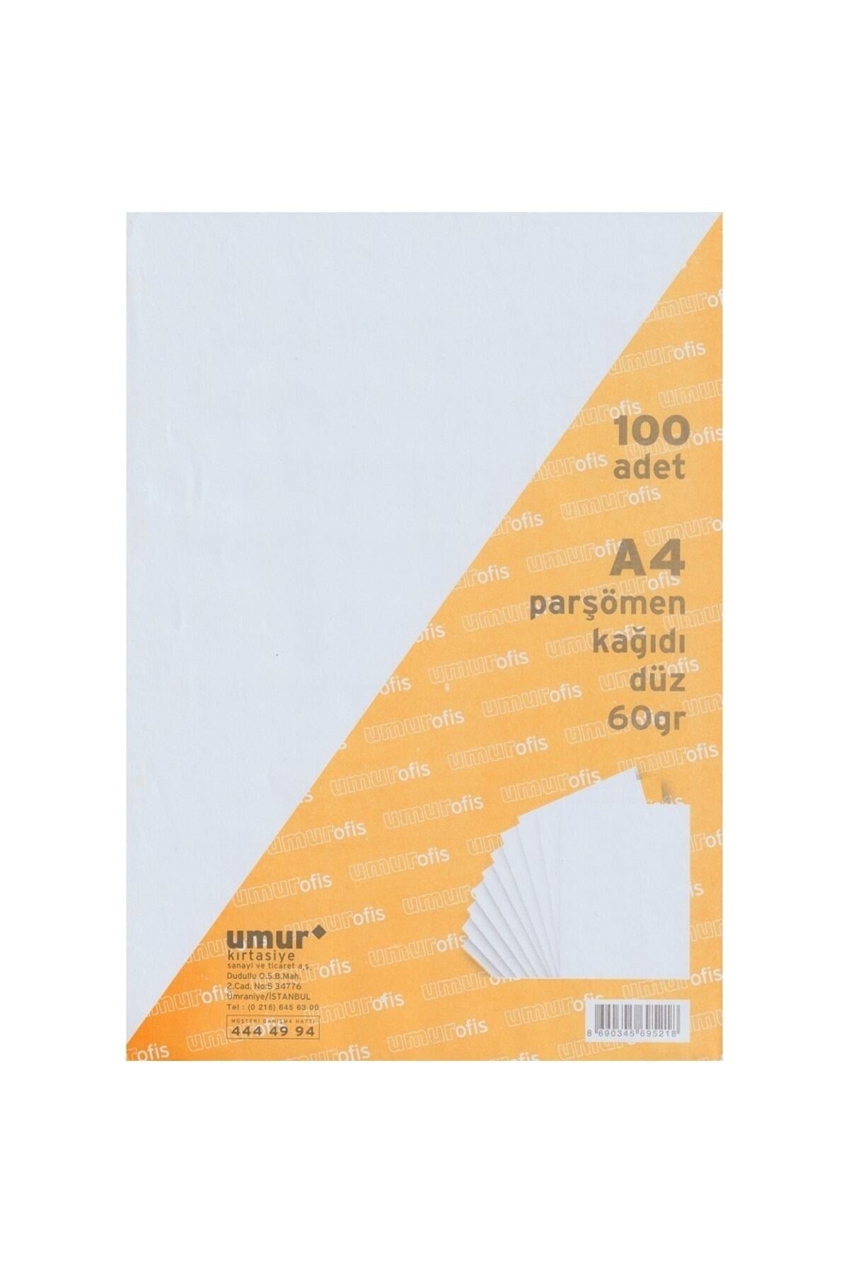 Beyaz Parşömen Kağıdı 60gr A4 100 Adet Fotokopi Kağıdı