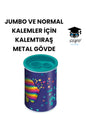 JUMBO VE NORMAL KALEMLER İÇİN KALEMTIRAŞ METAL GÖVDE