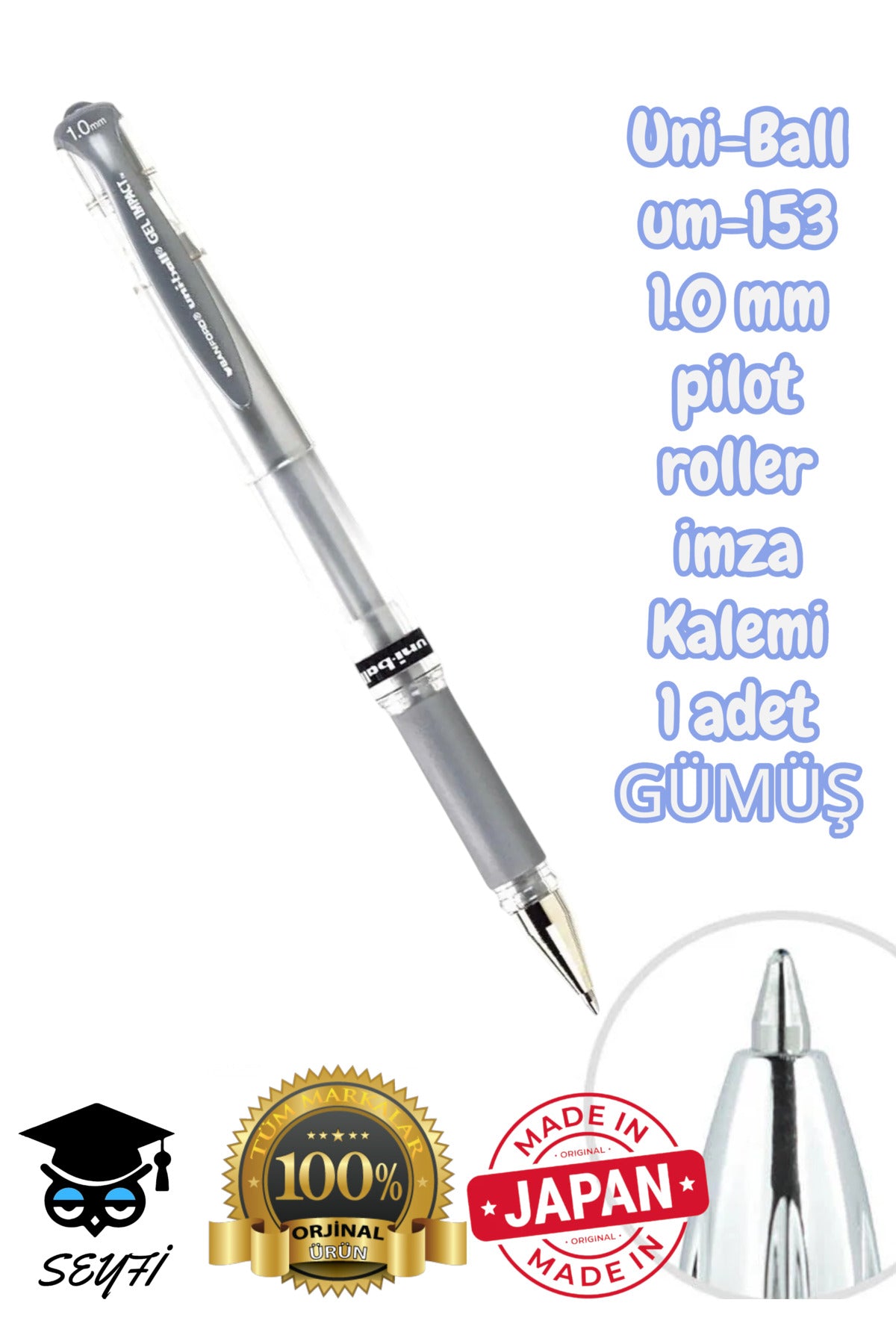 Uni-Ball um-153 1.0 mm pilot roller imza Kalemi