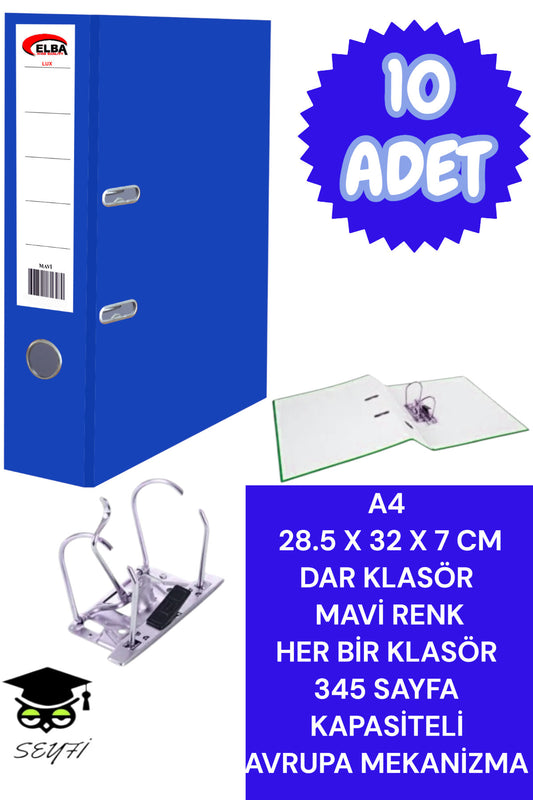 A4 OFİS KLASÖRÜ BÜRO EVRAK DÜZENLEYİCİ KLASÖR ÇİFT METAL HALKA AVRUPA MEKANİZMA
