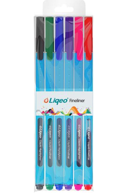 Fineliner Kalem 6Lı Pvc F 8027 6Pvc