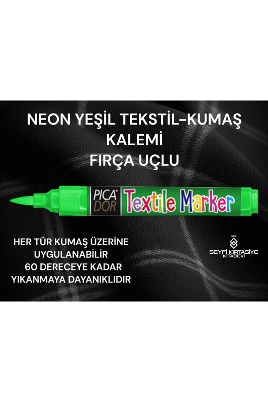 TEKSTİL KUMAŞ KALEMİ FIRÇA UÇLU 1.5-3 MM SABİTLENEN KUMAŞ KALEMİ