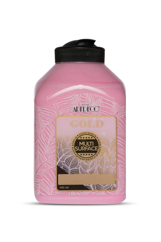 Gold Multi Surface Saten Akrilik Boya 500ml 256 Pembe