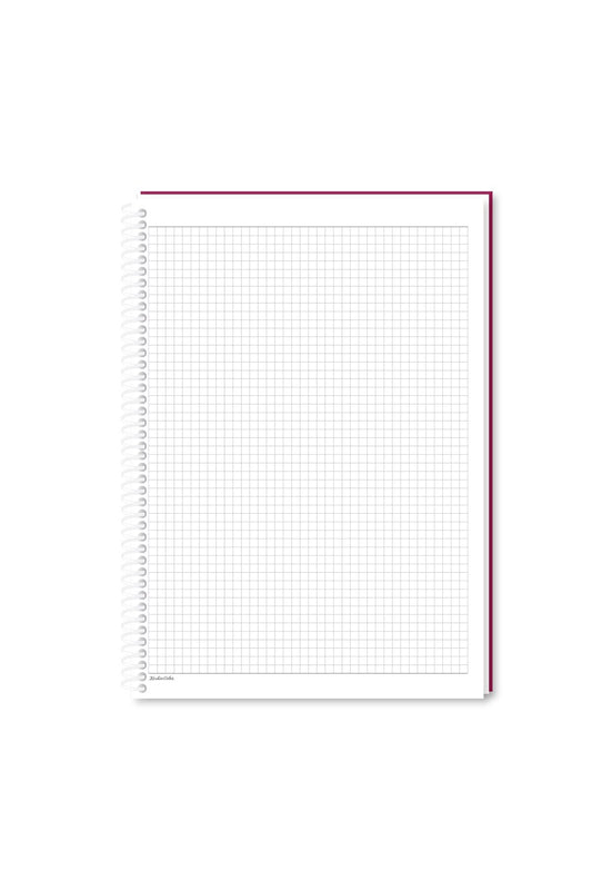 KARELİ 16X22 CM 80 YAPRAK PLASTİK KAPAK TELLİ DEFTER BEYAZ RENK SAYFALI PUANTİYE DESENLİ