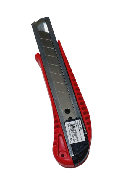 Yüksek Kalite Metal Uçlu Sağlam Plastik Büyük Maket Bıçağı Kırmızı