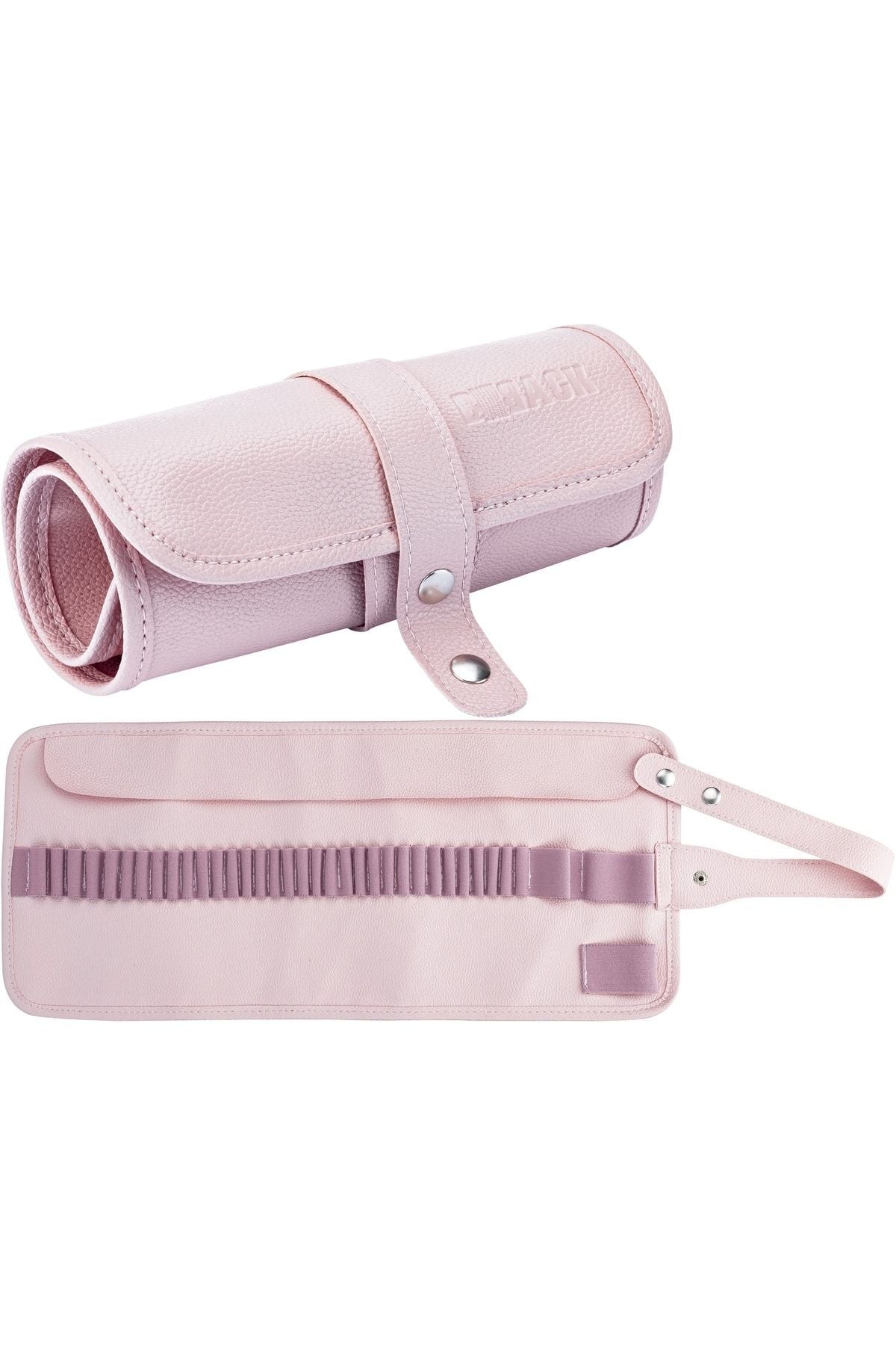 Suni Deri Rulo Kalemlik 36 Bölmeli Soft Pembe