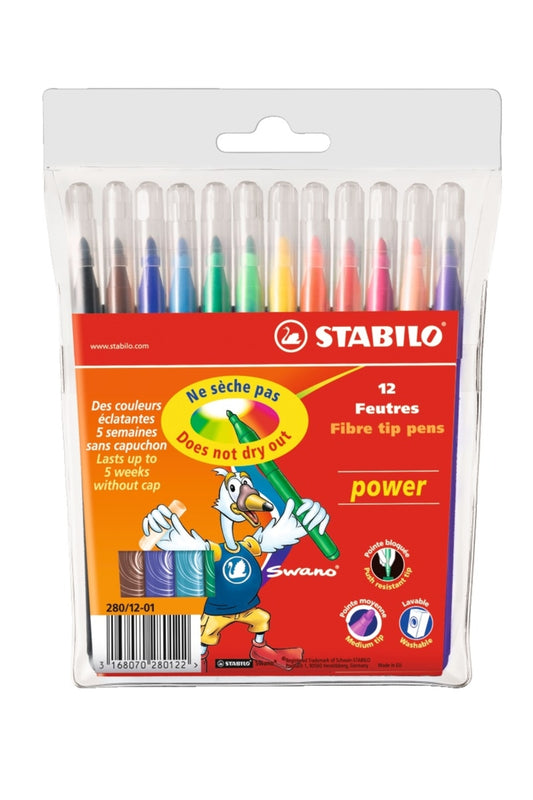 Power Keçeli Kalem 12 Renk 28012-01