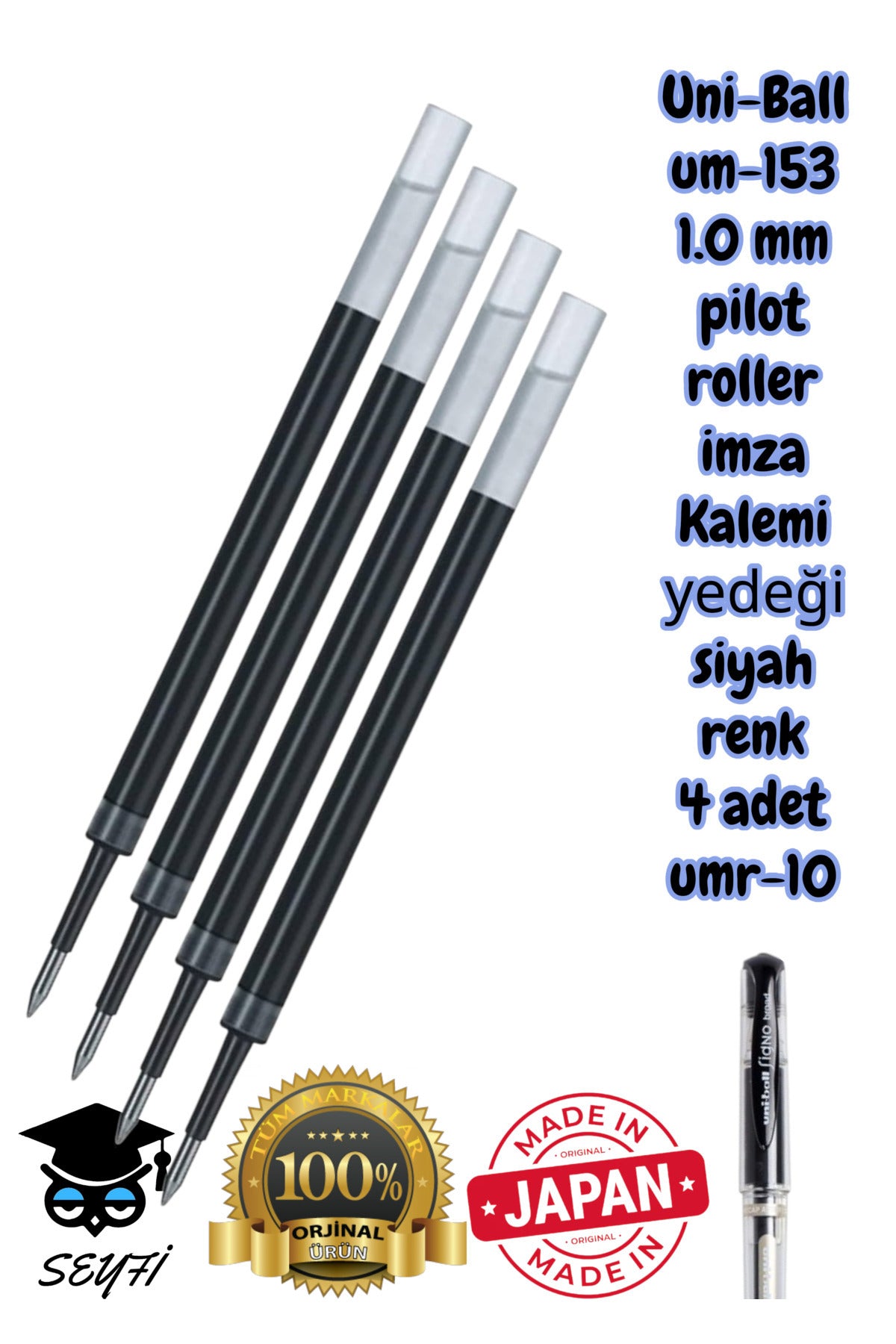 Uni-Ball um-153 1.0 mm pilot roller imza Kalemi