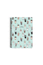 ÇİZGİLİ 16x22 CM 80 YAPRAK KARTON KAPAK TELLİ DEFTER 60 GRAM BEYAZ SAYFA COFFEE
