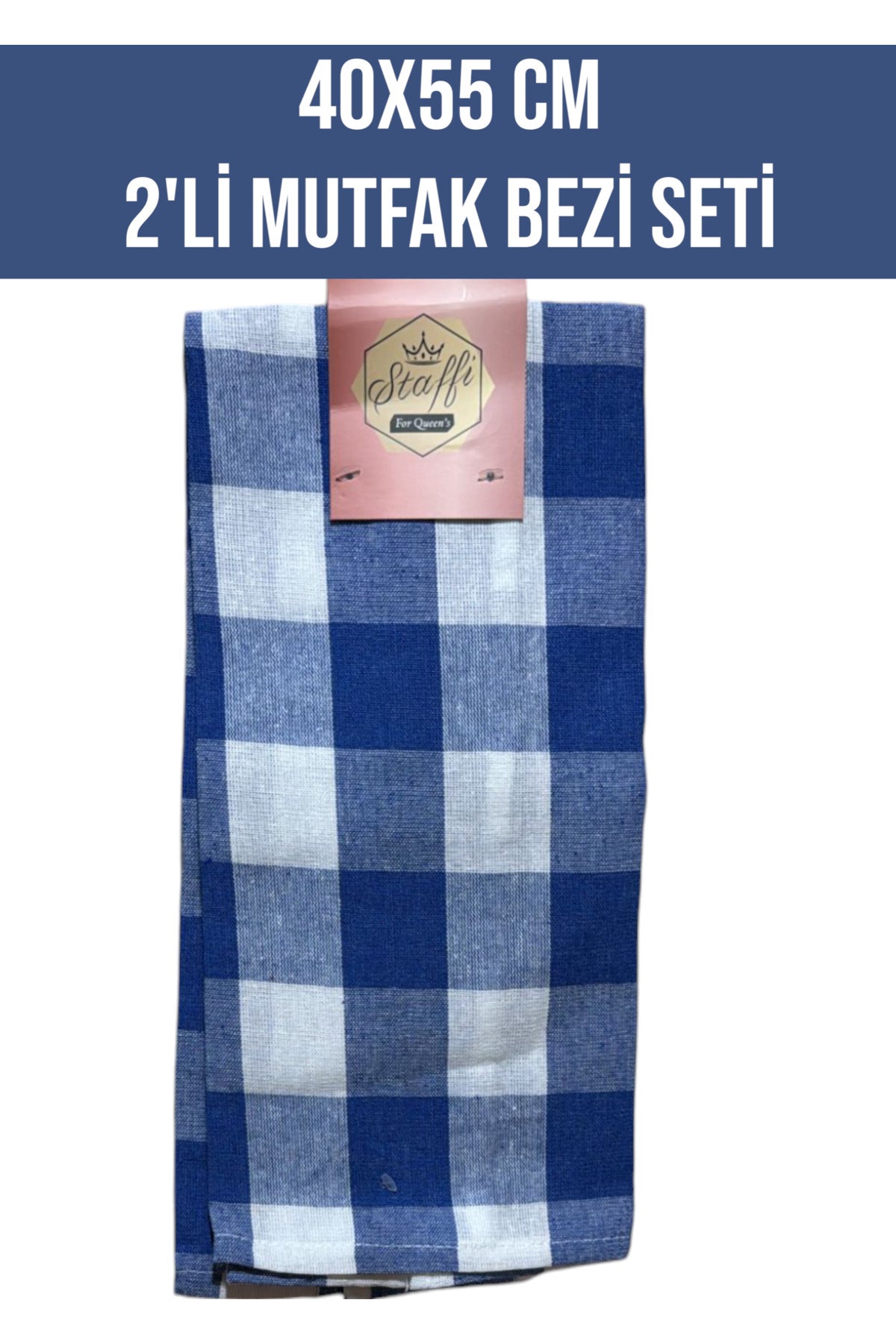 40x55 CM 2'Lİ MUTFAK TEMİZLİK BEZİ SETİ