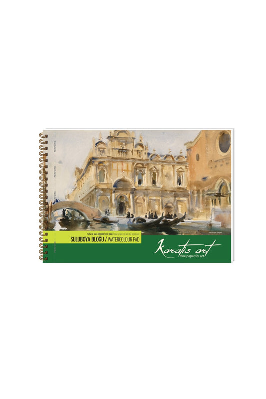 Keskin Color Karatis Suluboya Bloğu (Resim Defteri) Spiralli Art 300 Gram A5 12 Yaprak 488009-99