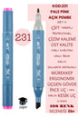 ÇİFT TARAFLI PROFESYONEL ÇİZİM KALEMİ KALICI MÜREKKEP ÜÇGEN GÖVDE İNCE UÇ 1 MM KESİK UÇ 2-6MM SKETCH