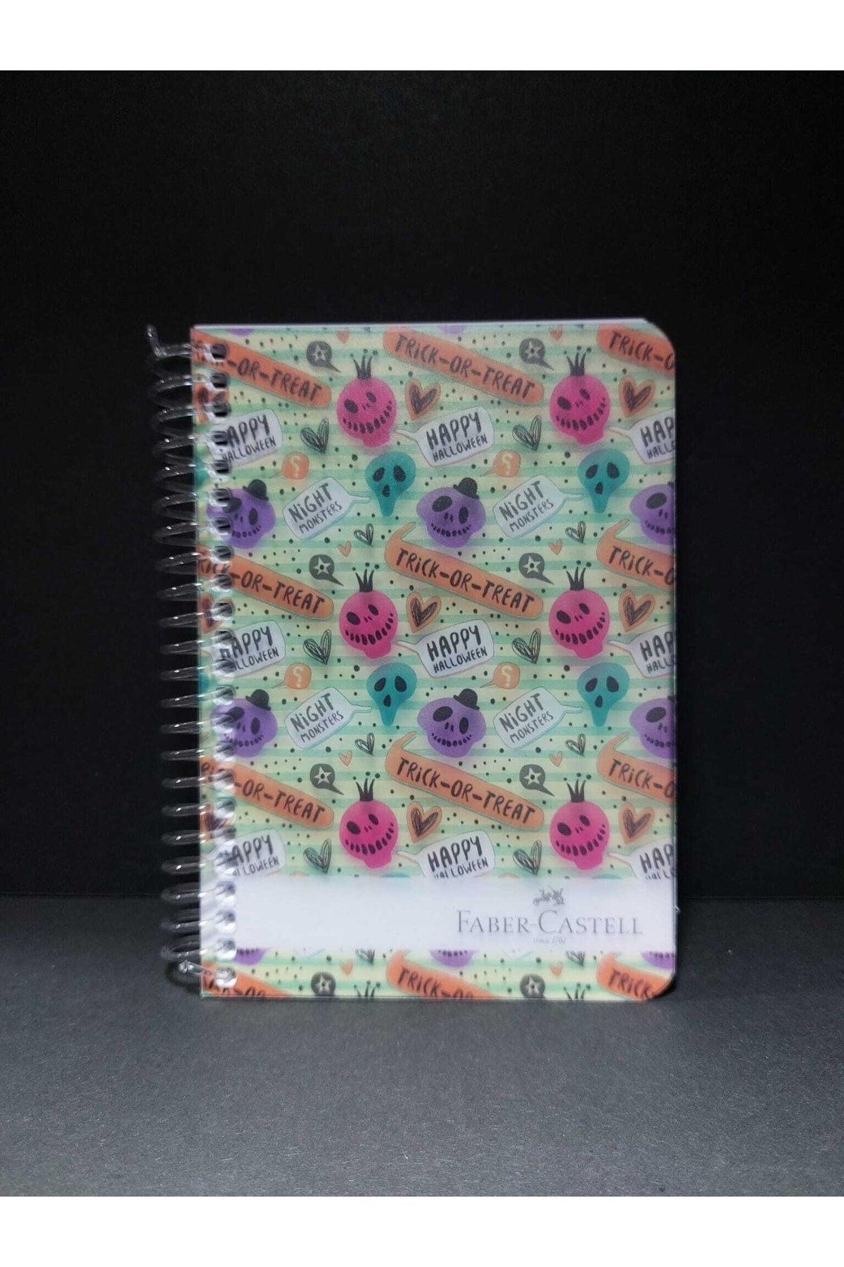 100 Sayfa A6 (10x15 Cm) Çizgili Telli Plastik Kapak Not Defteri