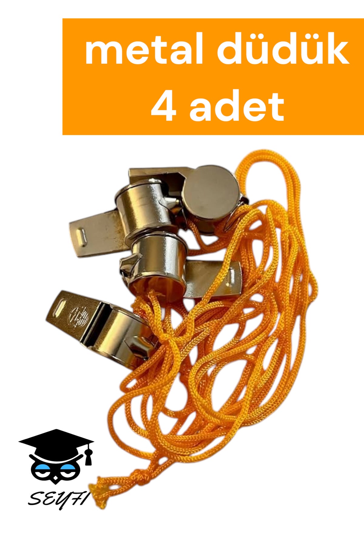 metal düdük 4 adet