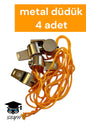 metal düdük 4 adet