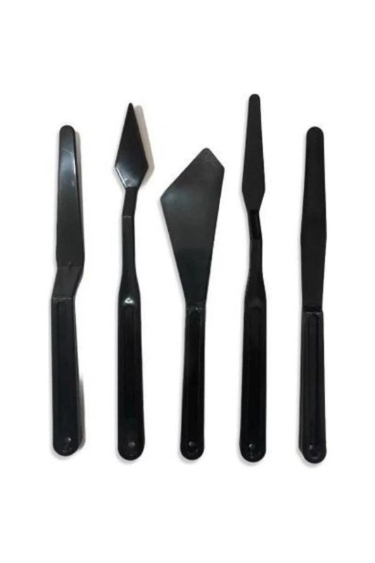 Plastik Spatül Set 5'li Siyah