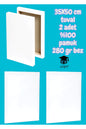 35X50 cm tuval 2 adet %100 pamuk 280 gr bez