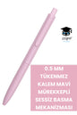 0.5 MM TÜKENMEZ KALEM MAVİ MÜREKKEPLİ SESSİZ BASMA MEKANİZMASI AMERİKAN MARKASI WRİTECH ÜRETİM