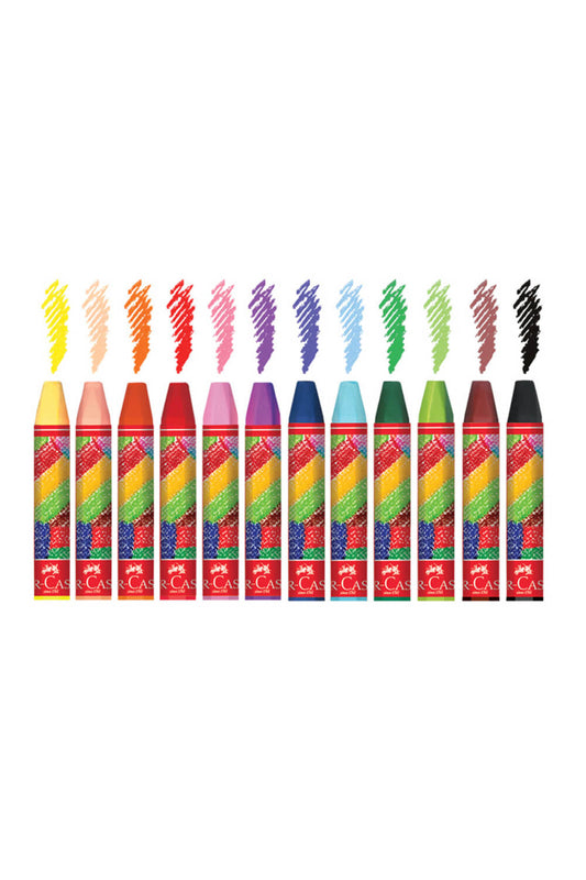 Altıgen Pastel Boya, 12 Renk, Plastik Kutu, Yumuşak ve Canlı Renkler, Rahat Kullanım,Etkili Uygulama