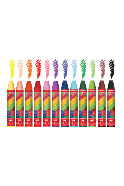 Altıgen Pastel Boya, 12 Renk, Plastik Kutu, Yumuşak ve Canlı Renkler, Rahat Kullanım,Etkili Uygulama