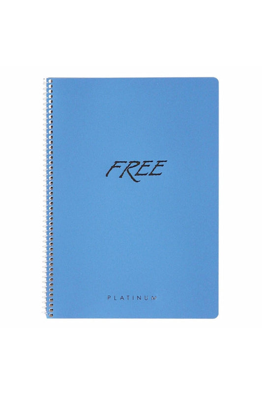 16x22 Cm Telli Çizgisiz 80 Yaprak Metalik Plastik Kapak Krem Renk Kağıt Defter Platinum