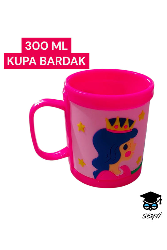 300 ml Desenli ve pop-it kupa bardak çeşitleri plasik çocuk bardakları 1 ADET Fosforlu canlı renkler