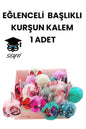 EĞLENCELİ BAŞLIKLI KURŞUN KALEM PONPON KALEMLER