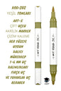 ART-X ÇİFT UÇLU AKRİLİK MARKER ÇİZİM KALEMİ HER YÜZEYE UYGUN KALICI MÜREKKEP 1-6 MM UÇ KALINLIKLARI